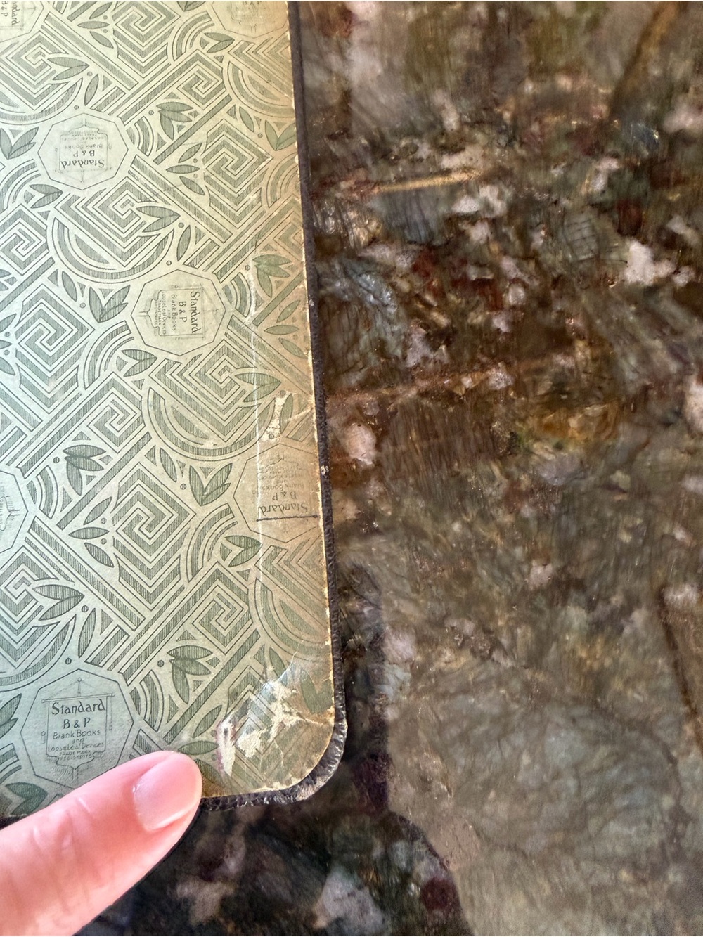 VTG Boorum & Pease 3 Ring Refillable Notebook Binder. W Paper inserts. USA. X348 - Picture 5 of 10